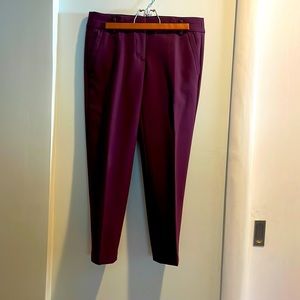 Ann Taylor Loft flat front cropped pants 4 petite